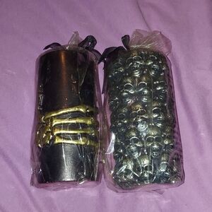 Skull Accent Decorative Candles